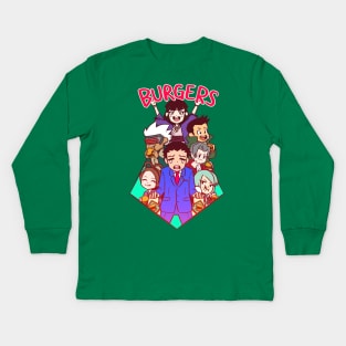 BURGERZZZZ Kids Long Sleeve T-Shirt